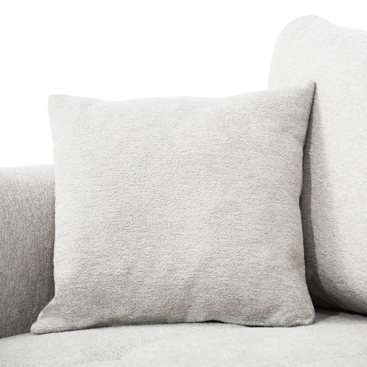 ECKSCHLAFSOFA Dallas mit Bettkasten, 255 cm, Creme, rechts, Velour-Stoff - Beige, Textil (255/175cm) - Beautysofa