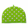 TEA COSY – Stoff-Teewärmer Sterne - Grün, Textil (36/24/36cm) - Homescapes