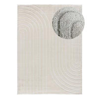 WEBTEPPICH Weiß Geprägt Blanche 160/230 cm - Weiß, Naturmaterialien/Textil (160/230cm) - Atticgo