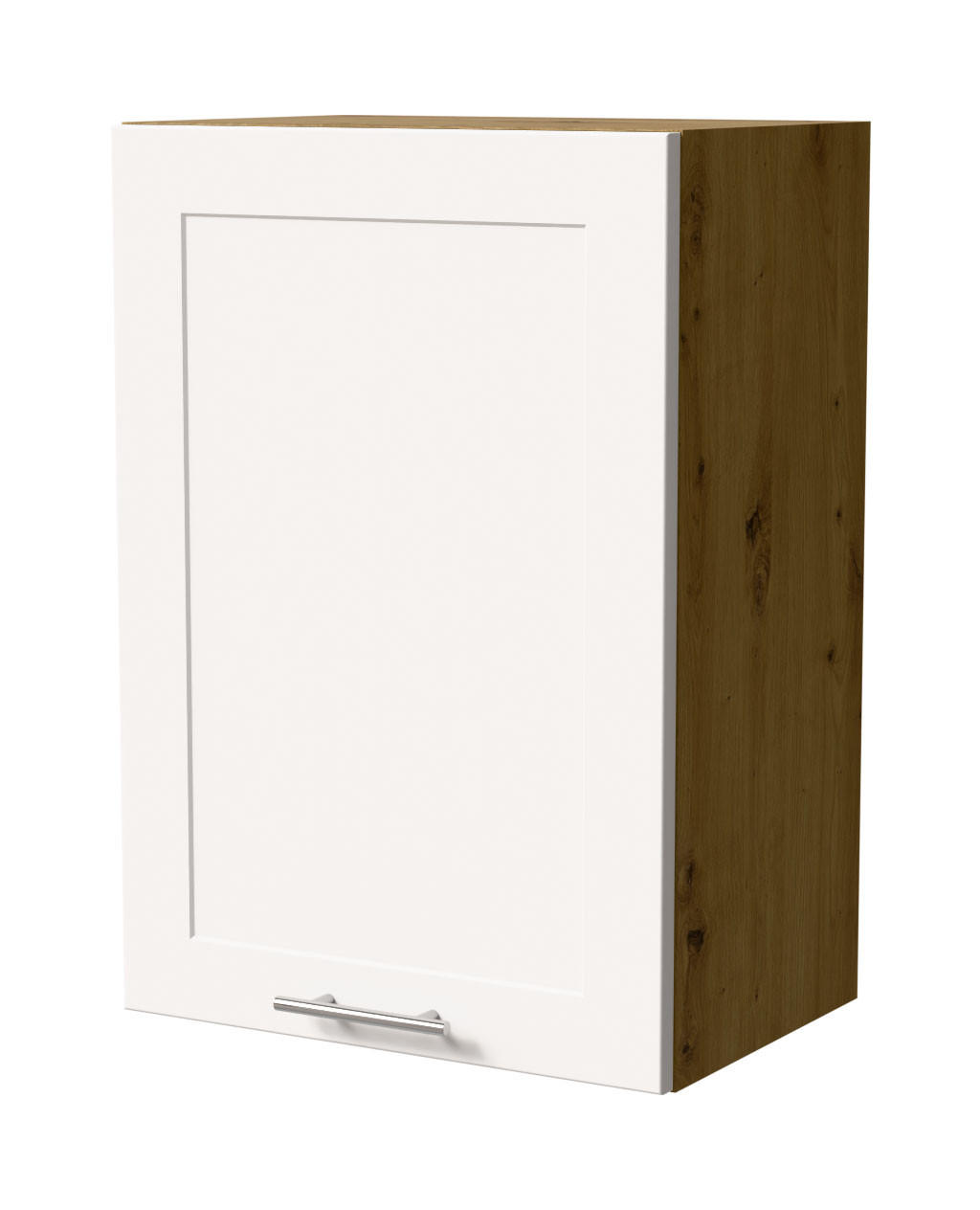 HÄNGESCHRANK Oslo W2/50 Eiche Artisan / Weiß Matt 50 / 32,5 / 72cm - Eiche Artisan/Weiß, Holz/Holzwerkstoff (50/72/32.5cm) - Feldmann-Wohnen