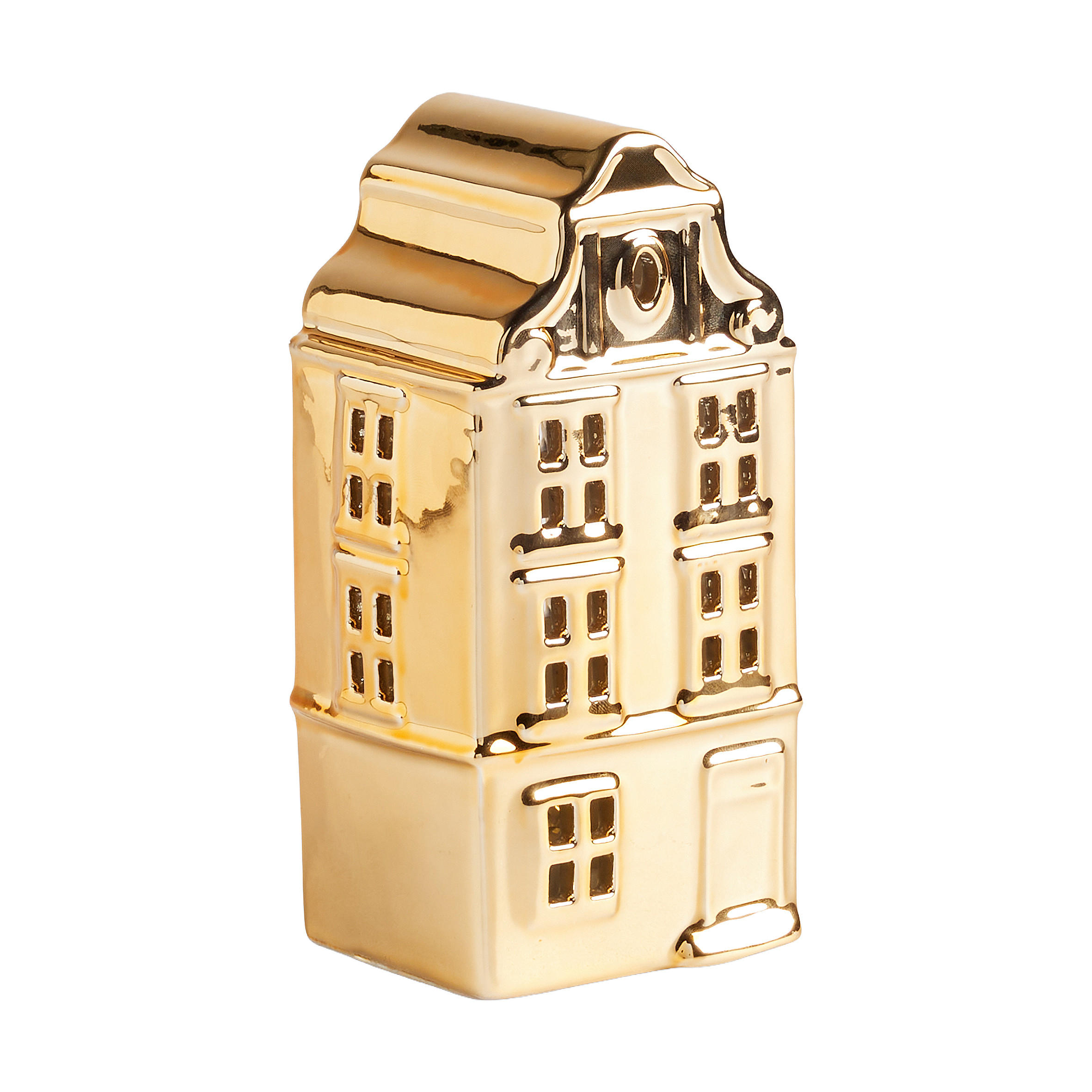 LEDFIGUR Tarik, Gold, 15x6x7 cm, Dekorative Weihnachtsdeko - Goldfarben, Keramik (6/15/7cm) - home&you