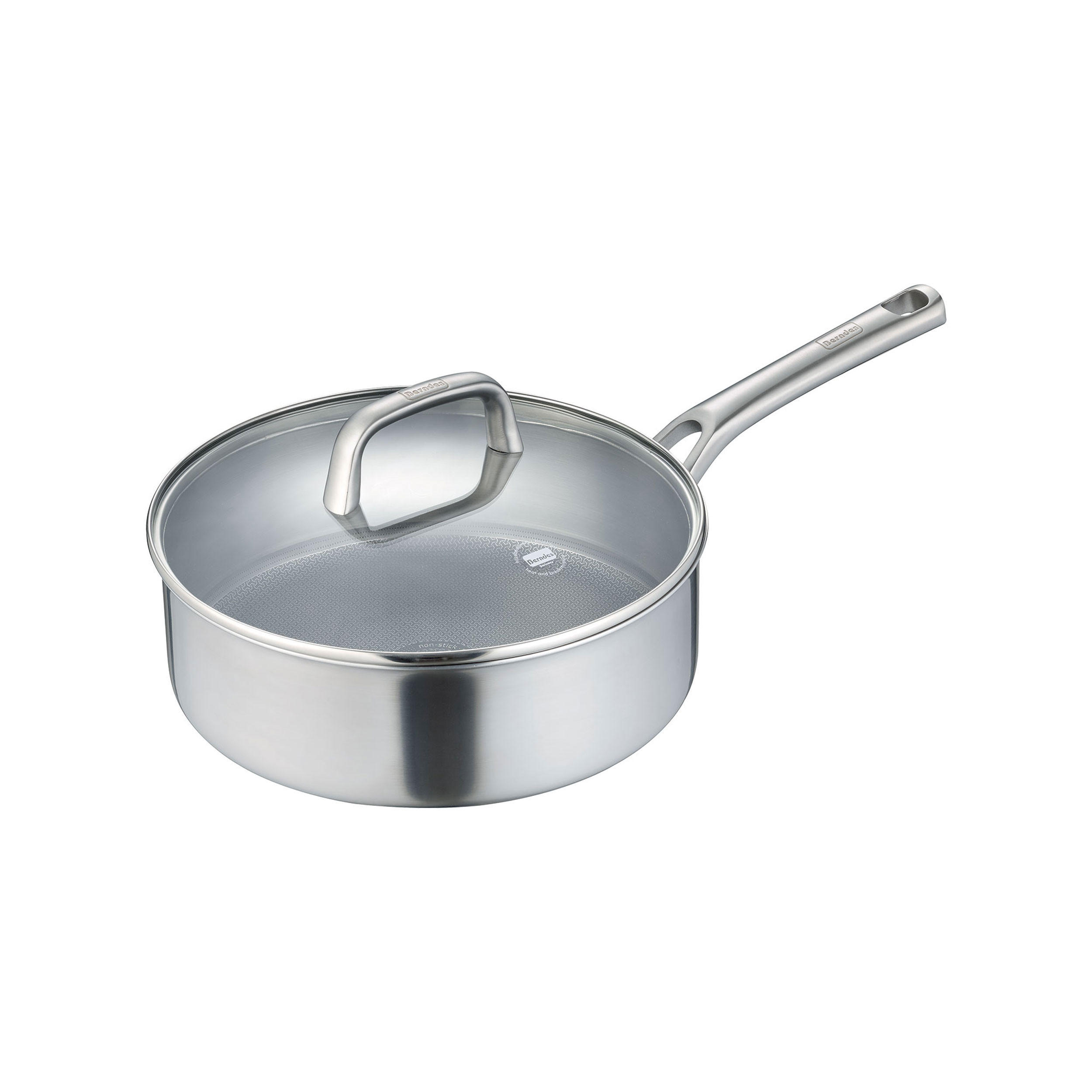 SCHMORPFANNE Tricion Resist mit Glasdeckel, Edelstahl, 28 cm - Silberfarben, Metall (33.5/31/8cm) - Berndes