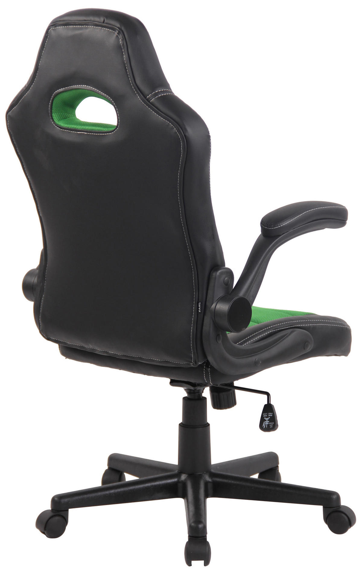 BÜROSTUHL Jonas, Kunstleder Grün - Grün, Kunststoff/Textil (66/128/60cm) - TPFLiving