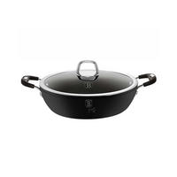 TOPF Schwarz 28/28/7.5 cm BH6125 - Schwarz, Metall (28cm) - Berlinger Haus