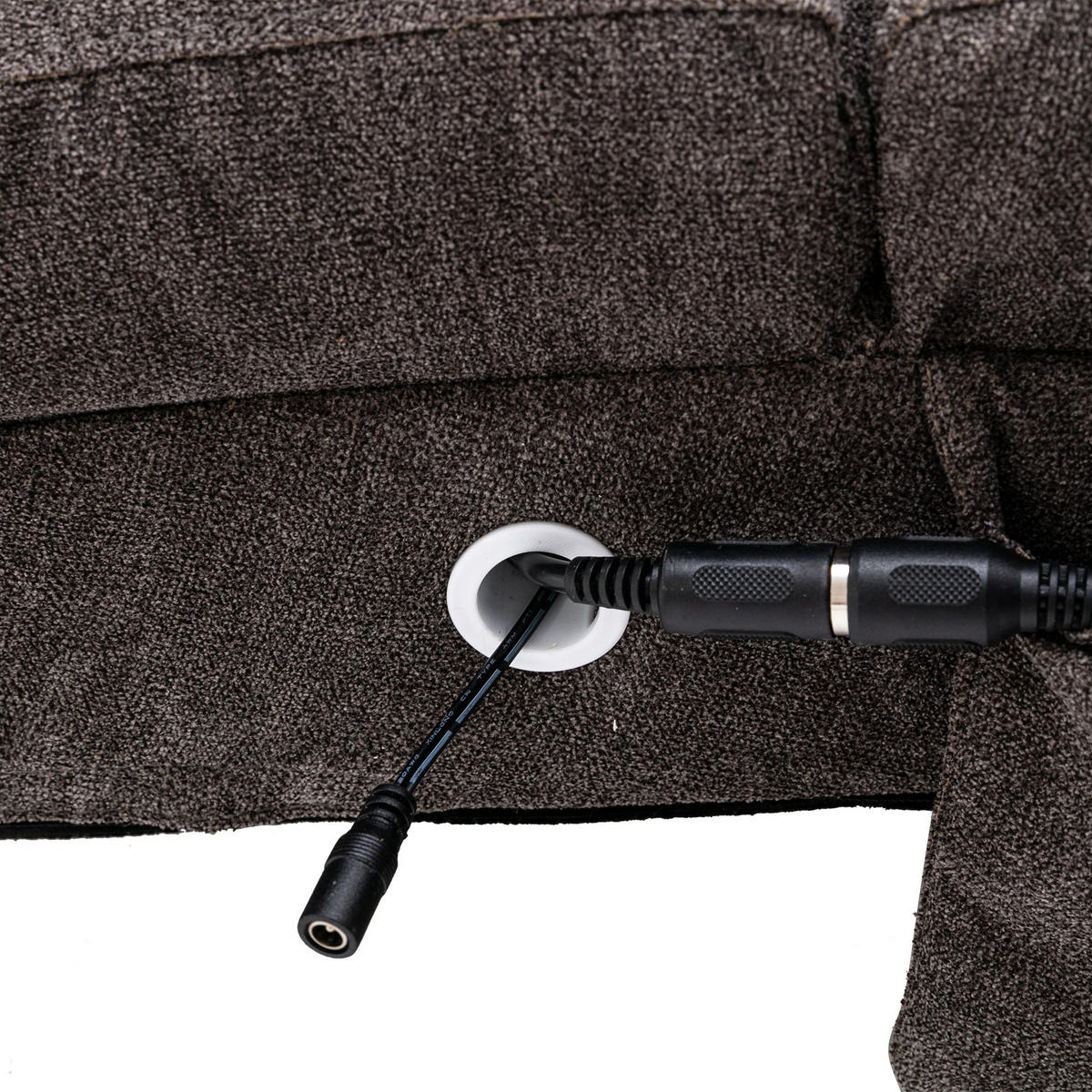 RELAXLIEGE Liegesessel,Relaxsessel,Leinenstoff,Grau - Grau, Textil (55/84/148cm) - LVHOM