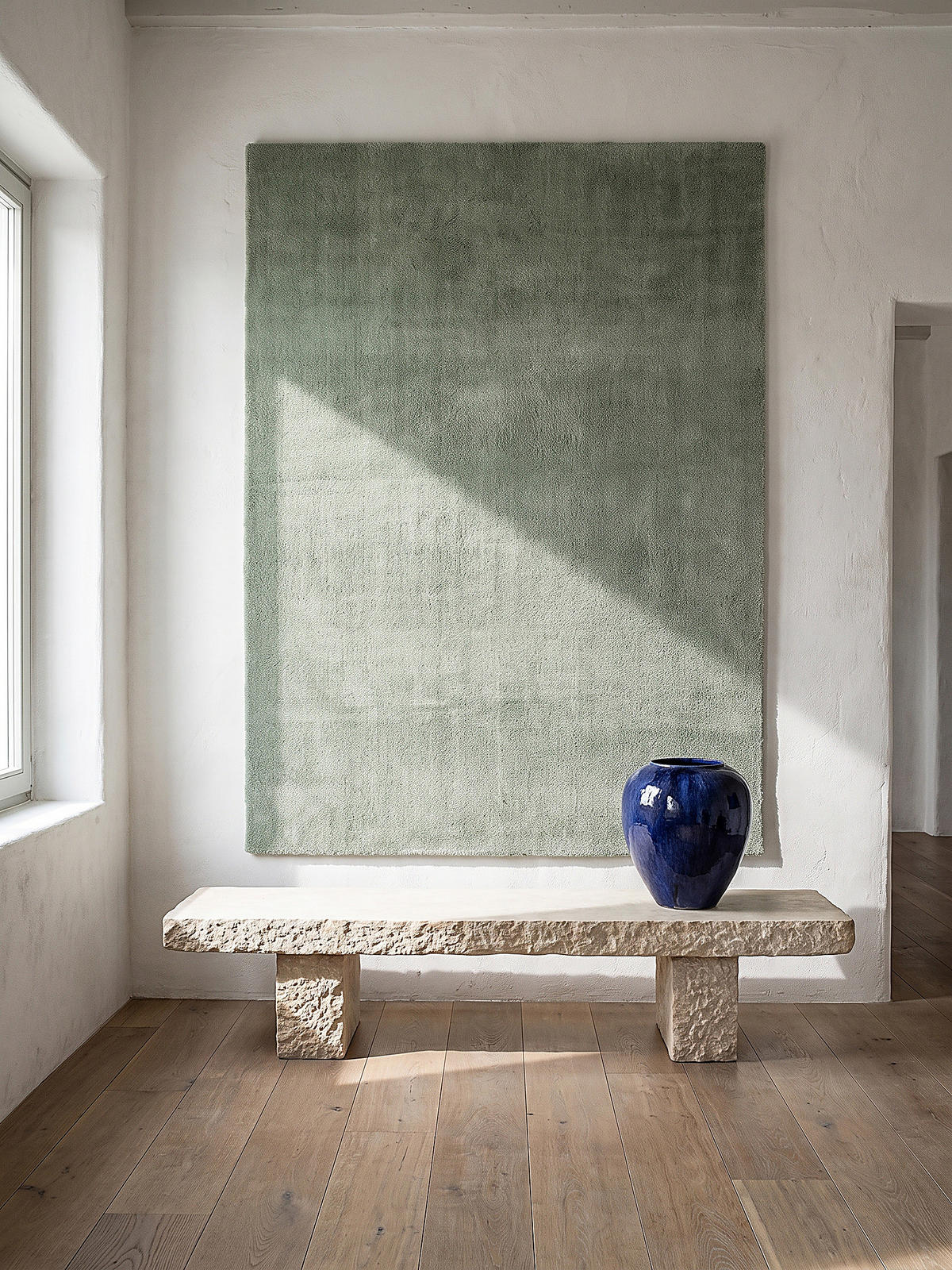 HOCHFLORTEPPICH Antirutsch ALDAN Polyester - Grün, Textil (240/240cm) - KADIMA DESIGN