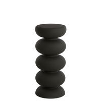 SÄULE Kobodo Schwarz Ø35/80 cm - Schwarz, Metall (35/35/80cm) - Light & Living
