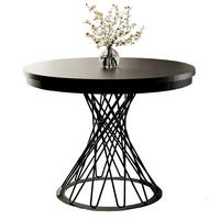 ESSTISCH 120-160 LUKO Schwarz - Schwarz, Holzwerkstoff (120/120/77cm) - Compleo24