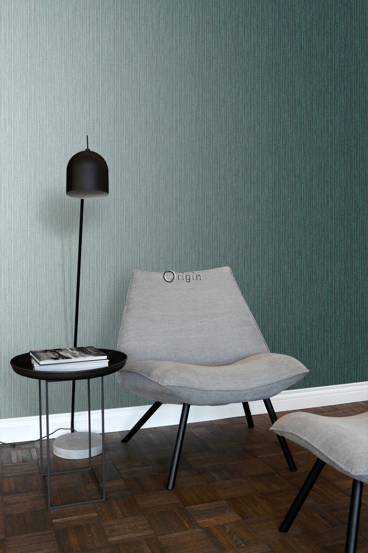 TAPETE Bambusmuster 53 cm x 10.05 m - Türkis, Papier (53/1000cm) - Origin Wallcoverings