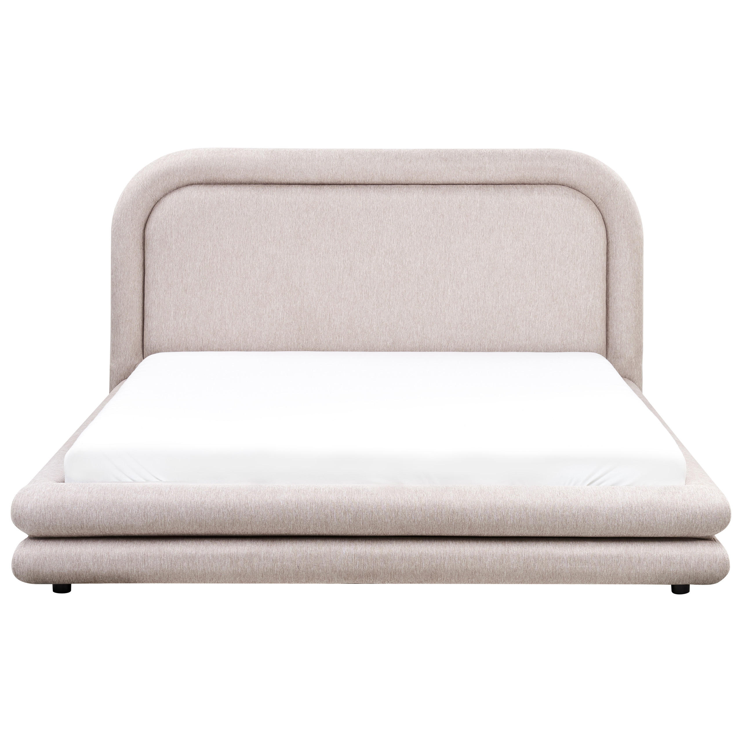 POLSTERBETT mit Lattenrost 160x200 cm Beige Lavardens - Taupe, Textil (160/200cm) - Beliani