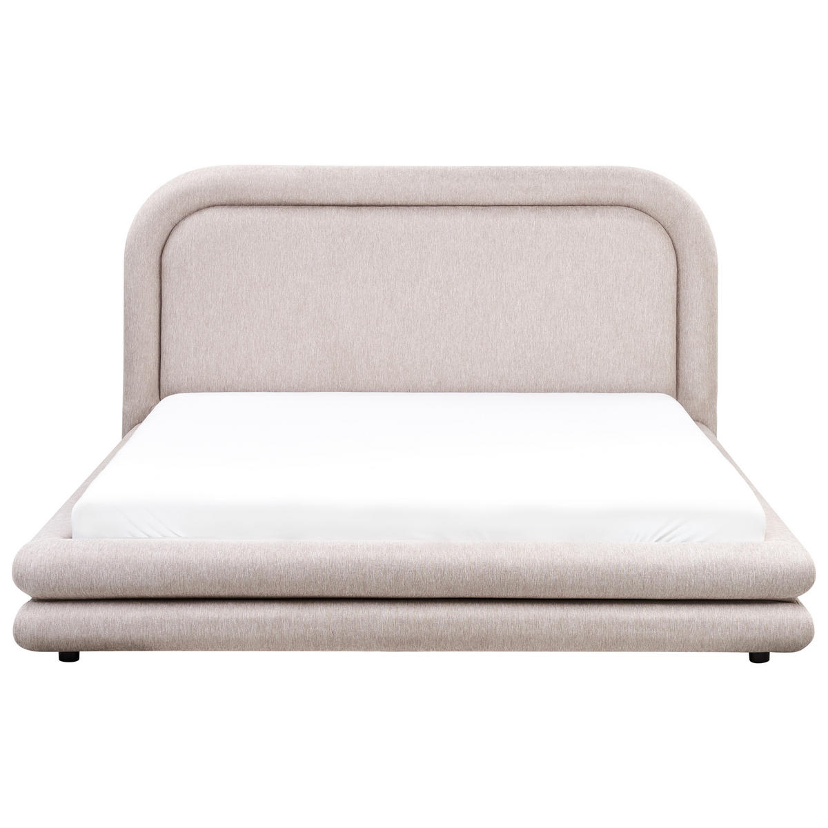 POLSTERBETT mit Lattenrost 160x200 cm Beige Lavardens - Taupe, Textil (160/200cm) - Beliani