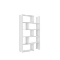 BÜCHERREGAL LORIS 125x33x188 cm, Regal Weiß - Weiß, Holzwerkstoff (125/188/33cm) - MASSENO