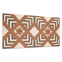 WANDPANEEL 10x 40x20 cm selbstklebend Selva - Kastanienfarben, Kunststoff (20/1.6/40cm) - Wallfluent