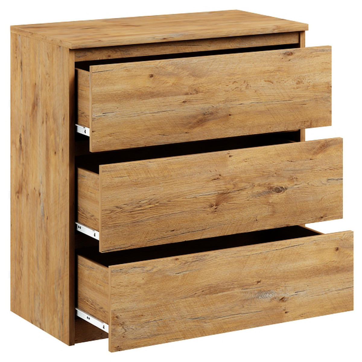KOMMODE bella3 - Eiche Artisan, Holzwerkstoff (70/76/35cm) - roe furniture