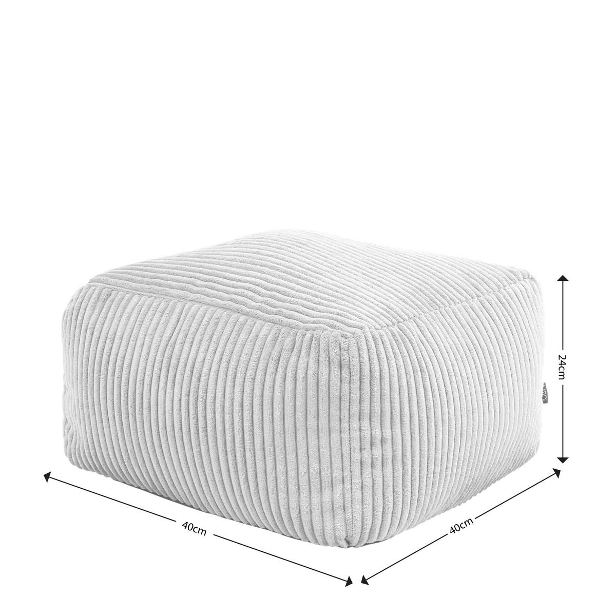 SITZPOUF Amara - Dunkelblau, Textil (40/24/40cm) - icon