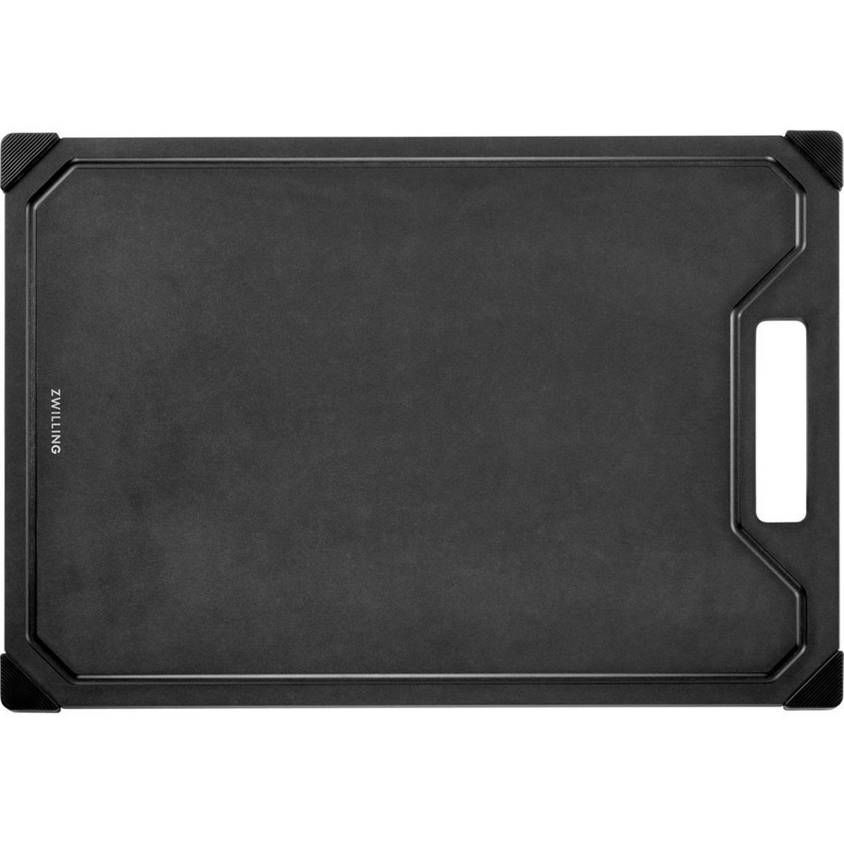 SCHNEIDEBRETT Schwarz 37/25.5/0.8 cm 1031036 - Schwarz, Holz (25.5/37cm) - Zwilling
