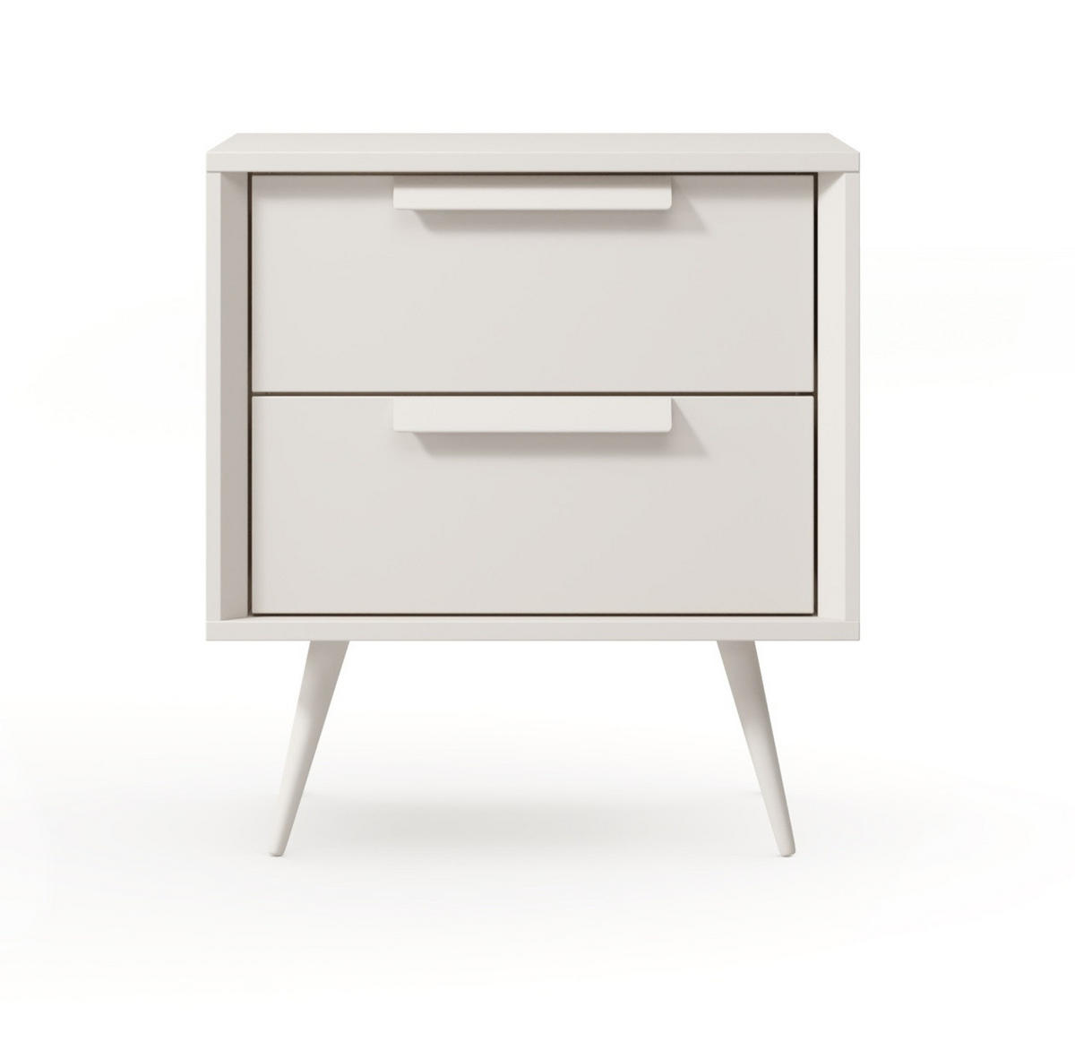 NACHTTISCH 52 cm Kaschmir Fabora mit 2 Schubladen - Kaschmir, Holz/Metall (52/57/40cm) - Emporius