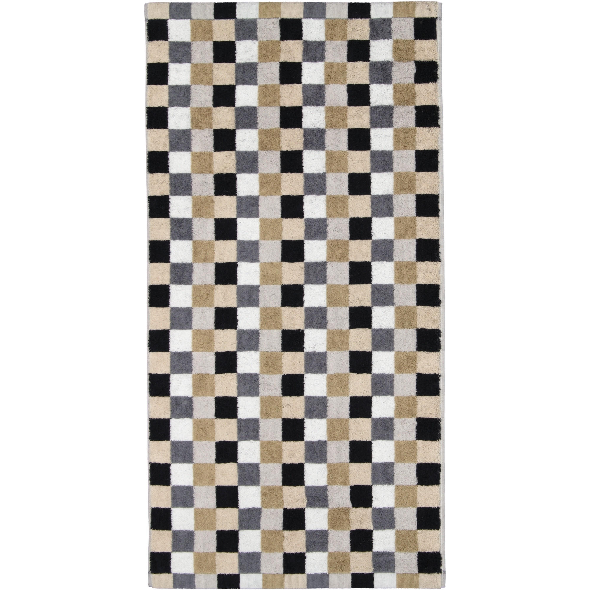 HANDTÜCHER LIFE STYLE KARO 7047 KIESEL - 37 - Grau, Textil (30/30cm) - Cawoe