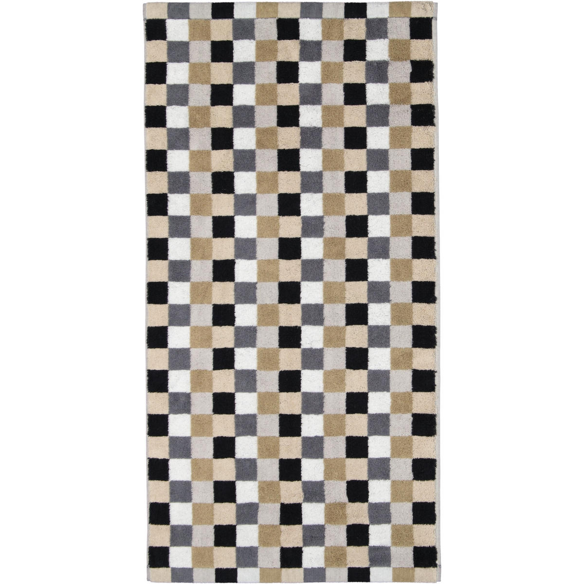 HANDTÜCHER LIFE STYLE KARO 7047 KIESEL - 37 - Grau, Textil (30/30cm) - Cawoe