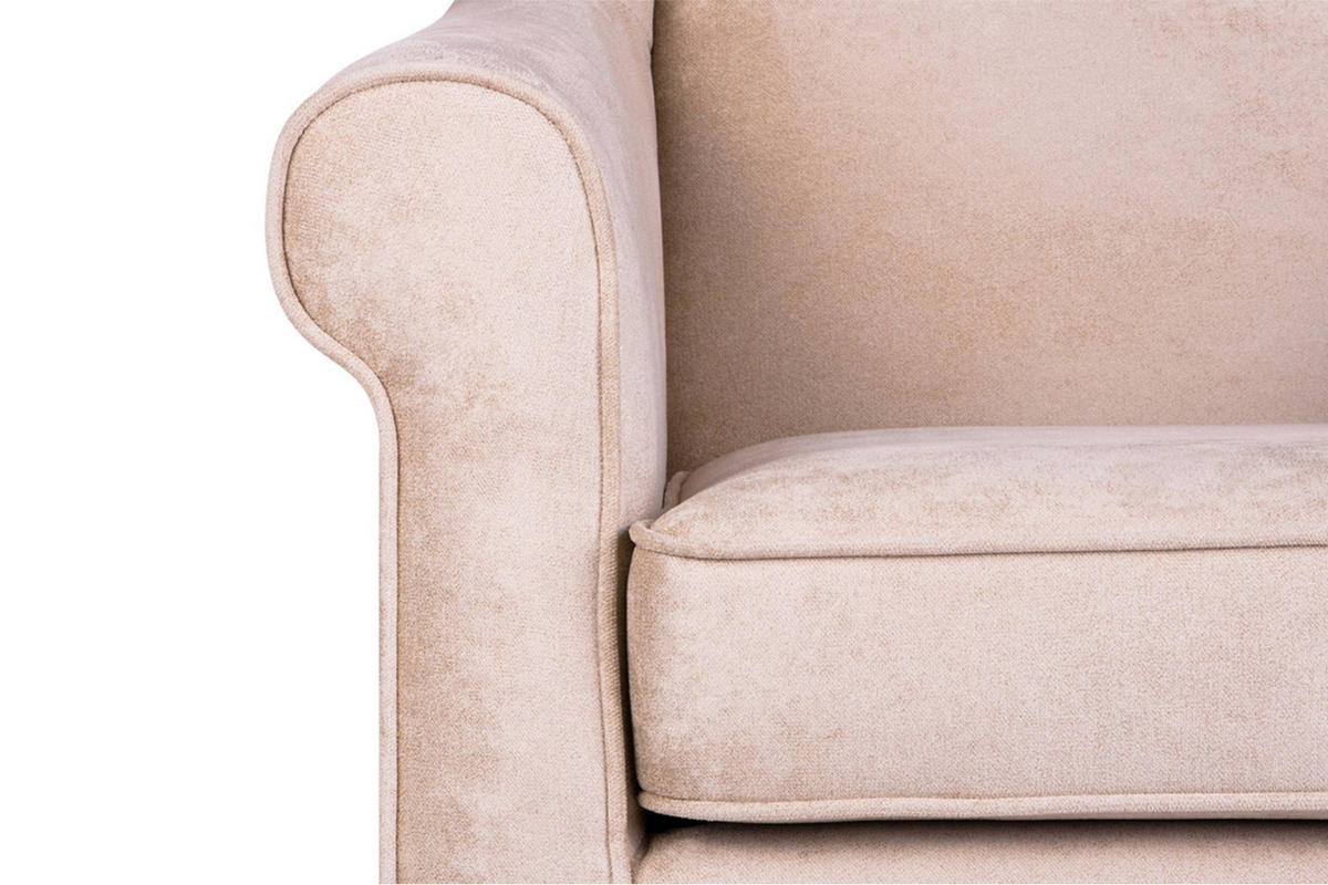 OHRENSESSEL MILES Massivholzbeine, Beige - Beige, Holzwerkstoff/Buchenholz (82/105/97cm) - KONSIMO®