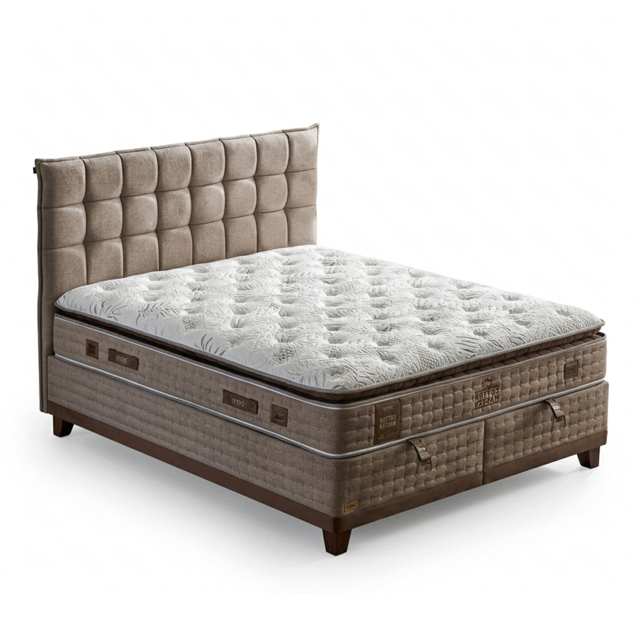 Bambi Boxspringbett Braun 160x200 cm