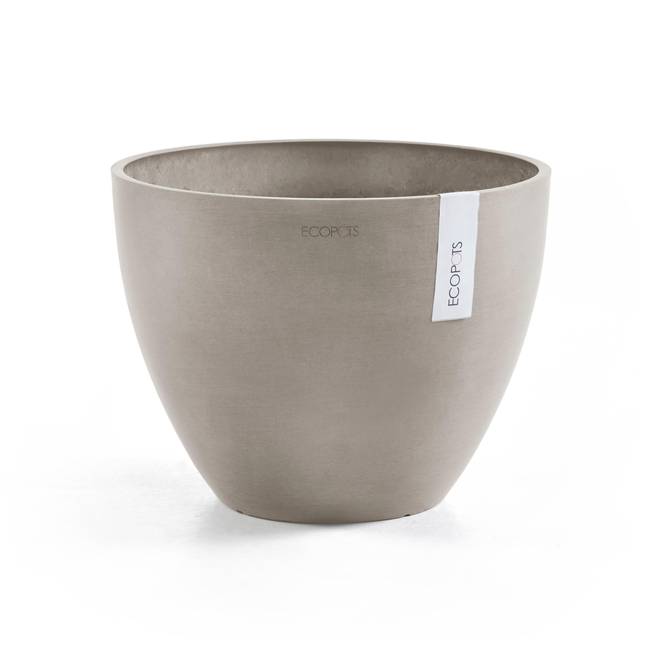 BLUMENTOPF Antwerp 30,2/25 cm Taupe - Taupe, Kunststoff (30.2/25cm) - Ecopots