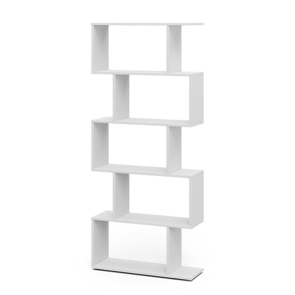 RAUMTEILER Levio Weiß 70 x 164.1 cm 5 Fächer - Weiß, Holzwerkstoff (70/164.1/23.8cm) - Vicco