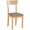HOLZSTUHL Wehron Dunkelbeige/Sonoma-Eiche - Eichefarben, Holz/Textil (43/86/40cm) - Selsey