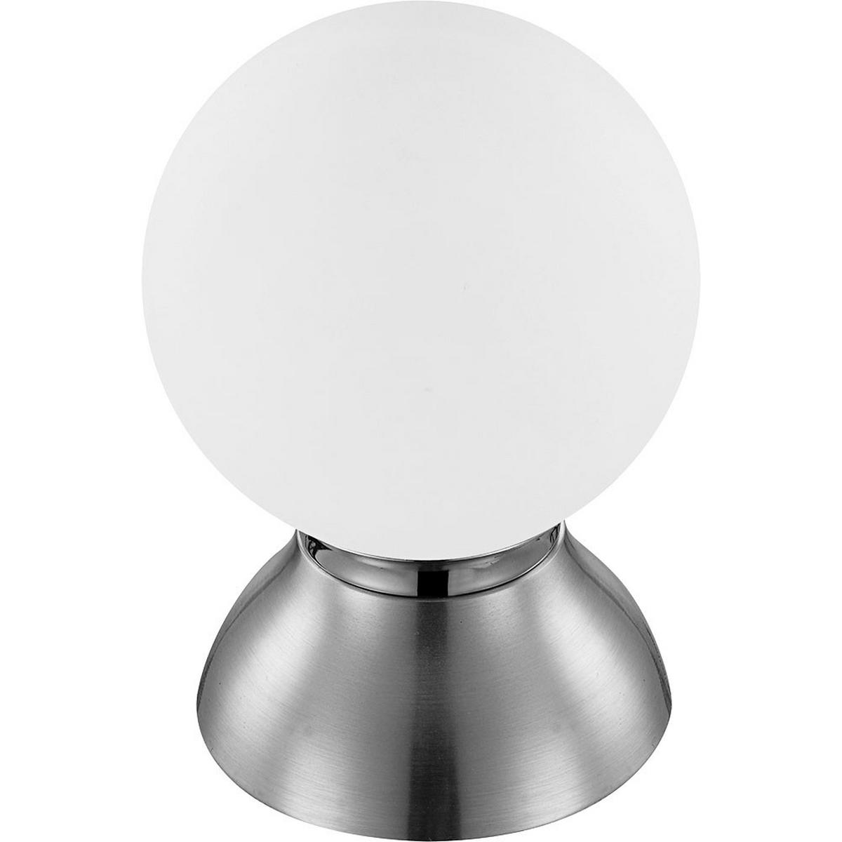 LED TISCHLEUCHTE Kitty Silber Metall - Silberfarben, Glas (14/14/20cm) - Globo Lighting