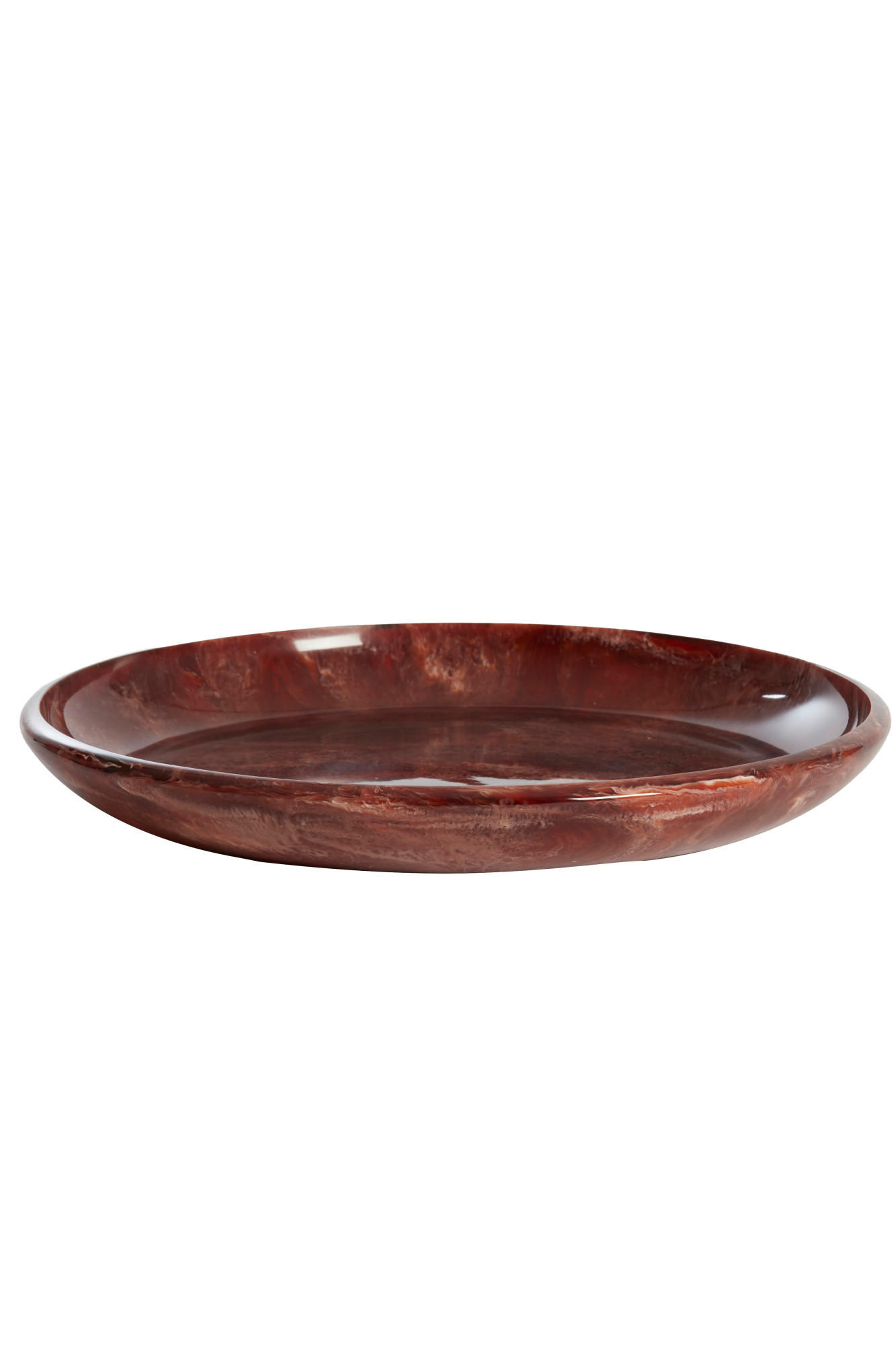 SCHALE Belawan Rot Ø44/4 cm - Rot, Kunststoff (44/4cm) - Light & Living
