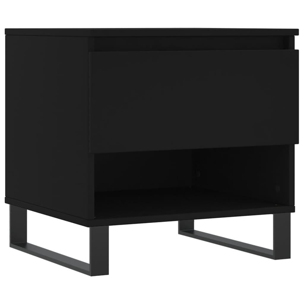 COUCHTISCH Schwarz 50x46x50 cm Holzwerkstoff - Schwarz, Holzwerkstoff (50/46/50cm) - furnicato