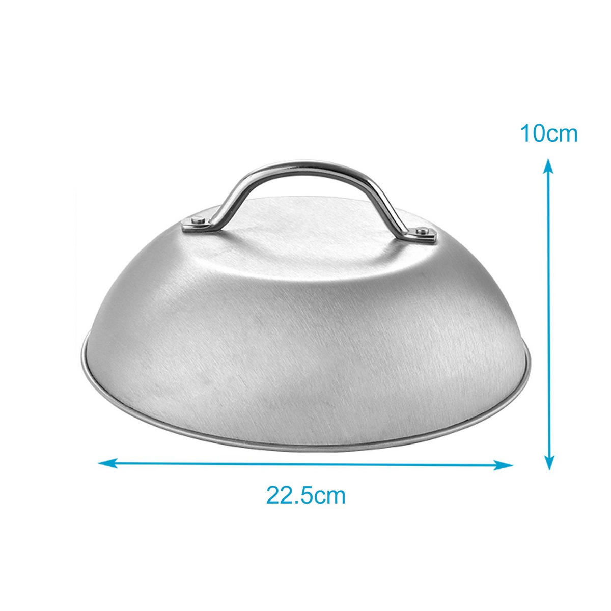 SCHMELZKUPPEL Glocke (2er-Set) - Silberfarben, Metall (22.5/10/22.5cm) - Intirilife