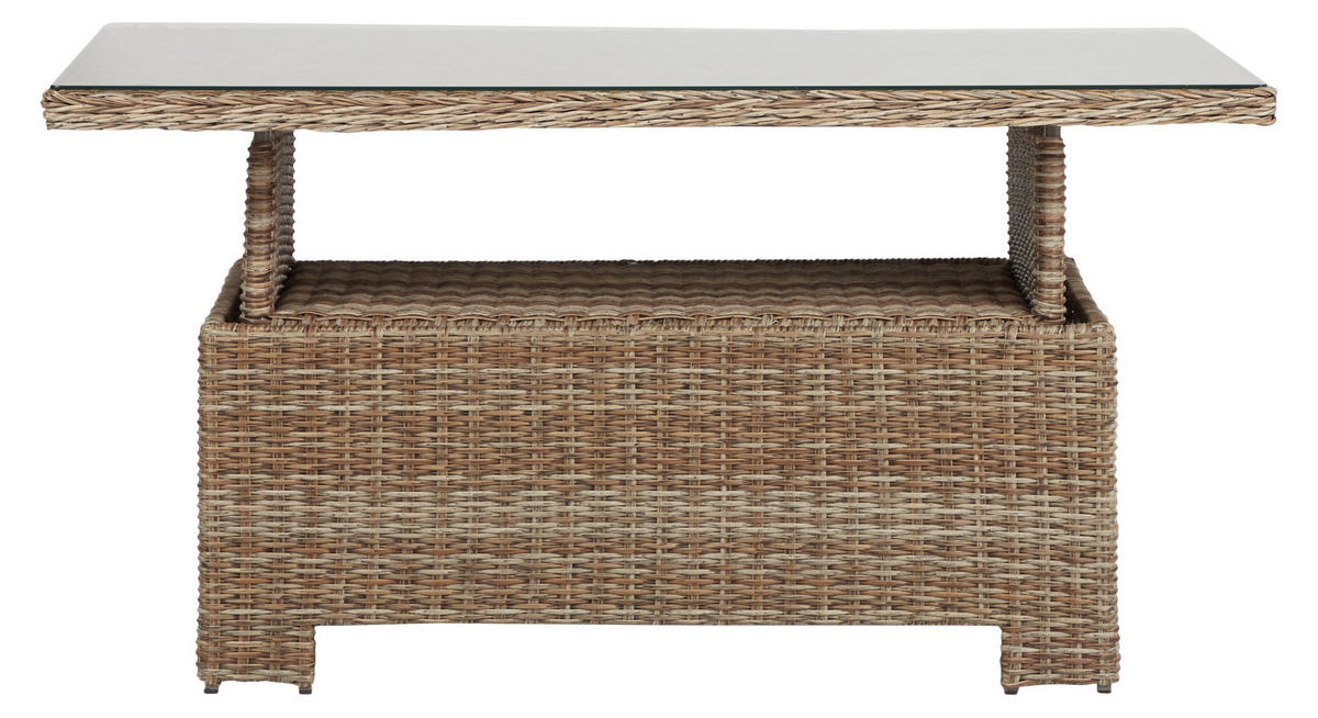 GARTENTISCH Holz - Braun, Holzwerkstoff (84/134/68cm) - ebuy24