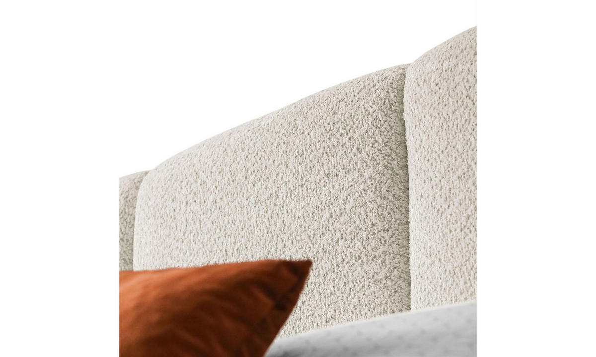 POLSTERBETT ELENA 140x200 cm Creme (Anthology 1), 34 Holzlatten, Kopfteil 108 cm - Creme, Textil (140/200cm) - Lookway