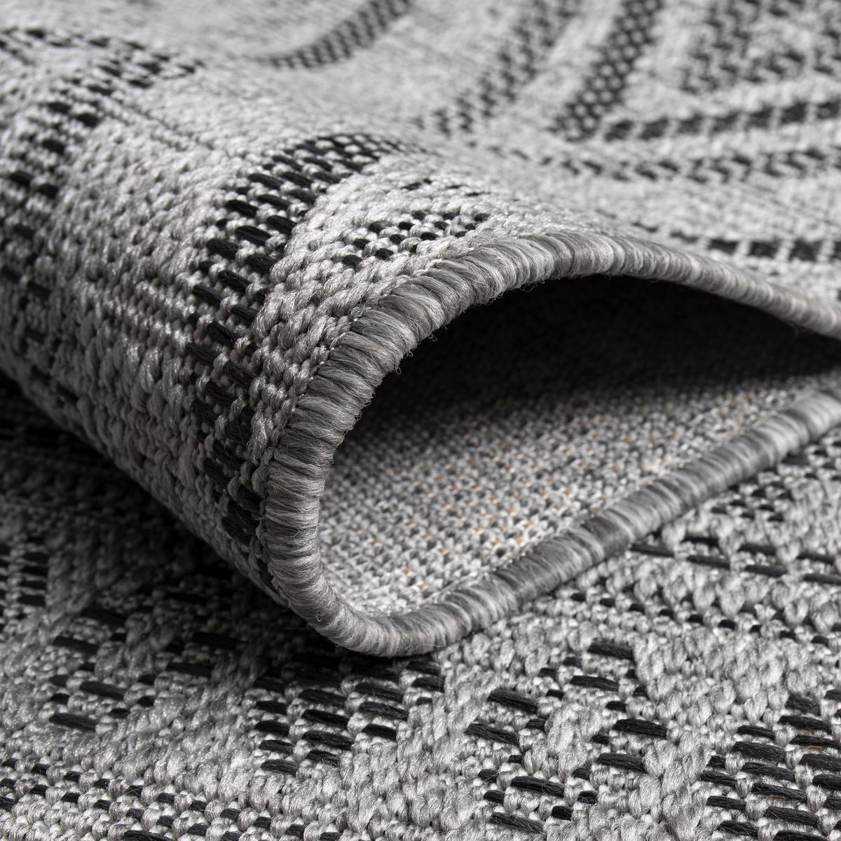 OUTDOORTEPPICH 200/200 cm Vermont 184 - Anthrazit, Textil (200/200cm) - Paco Home