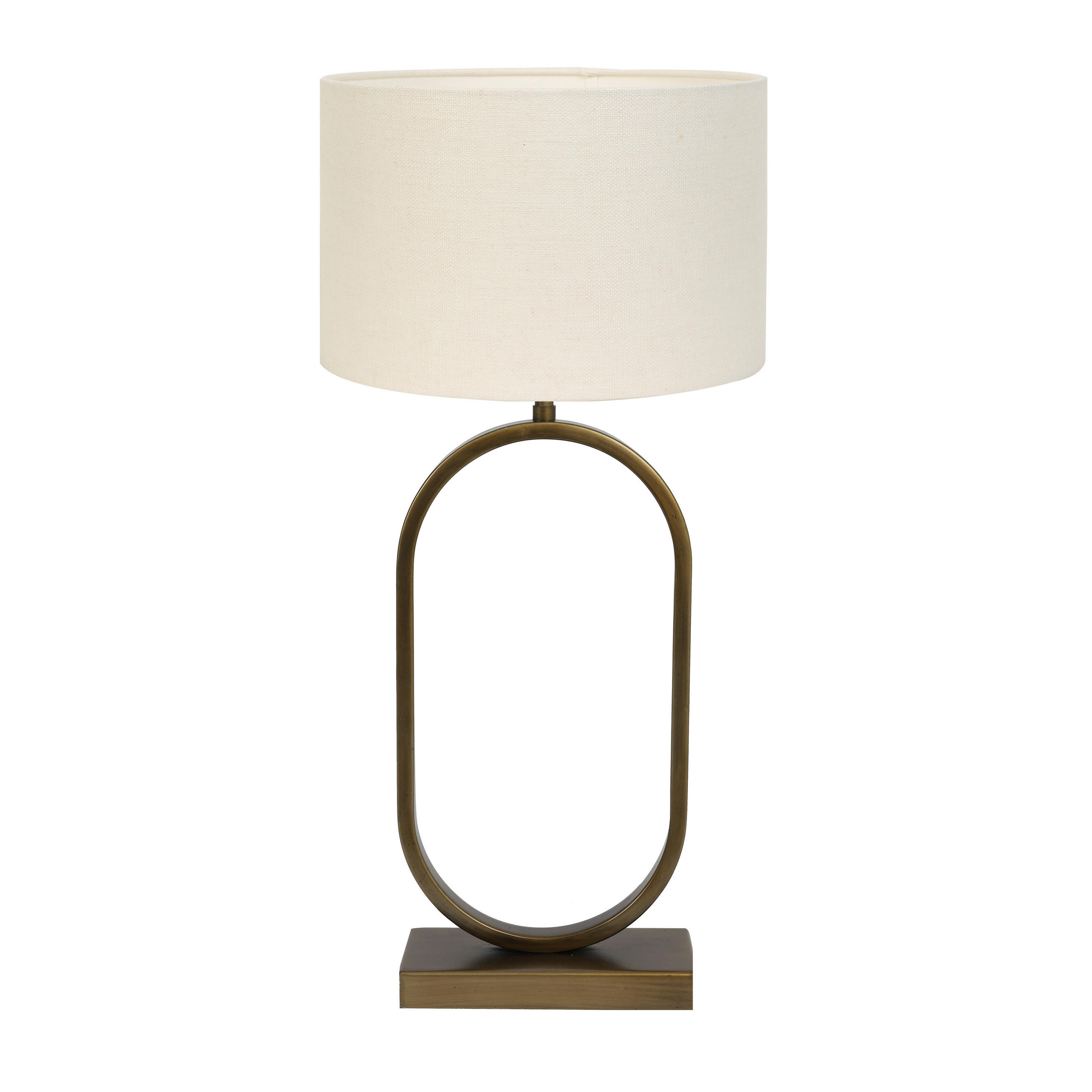 Light & Living Tischlampe Bronze, Weiß 30x67x30 cm