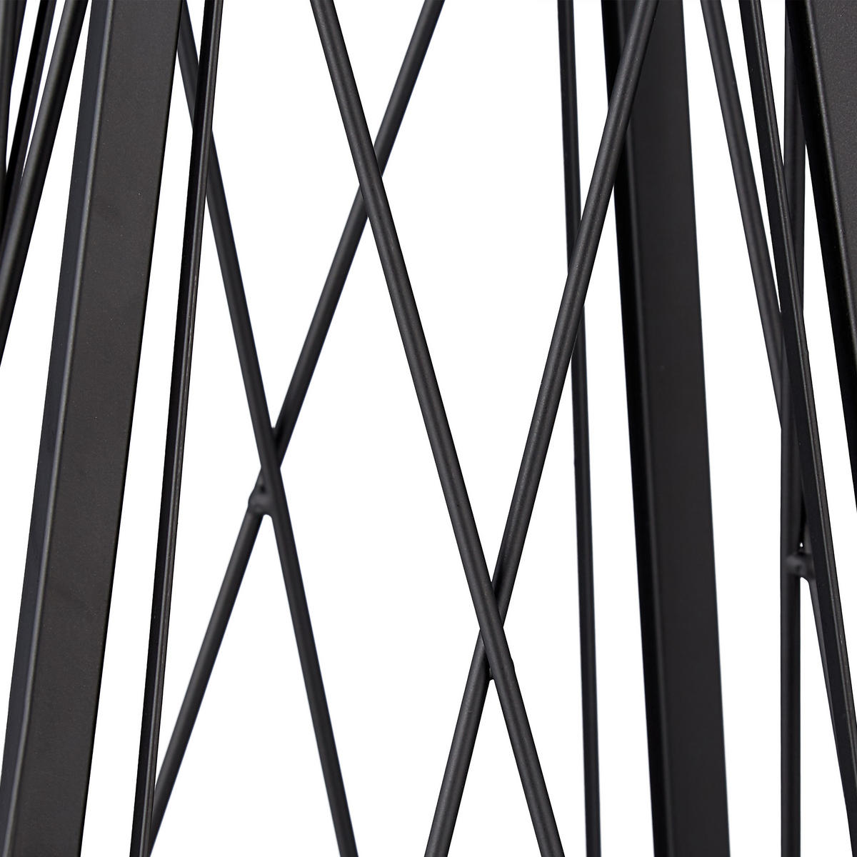 RANKHILFE - Schwarz, Metall (36/132/34cm) - Relaxdays