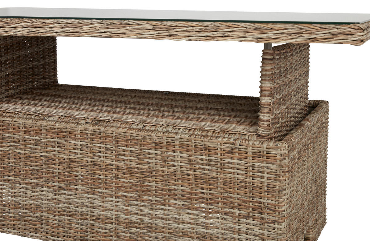 GARTENTISCH Holz - Braun, Holzwerkstoff (84/134/68cm) - ebuy24