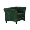 CHESTERFIELD-SESSEL Fusion Grün Samt - Smaragdgrün/Braun, Holz/Textil (116/75/82cm) - S-Style Möbel