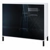 KOMMODE Skadu Schwarz Hochglanz - Schwarz Hochglanz, Holzwerkstoff (92.5/83.5/35cm) - Vladon