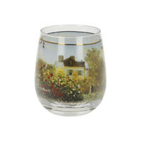 WINDLICHT Claude Monet - Das Künstlerhaus, Glas, Bunt, 10 cm - Multicolor, Glas (8/9.5/8cm) - Goebel