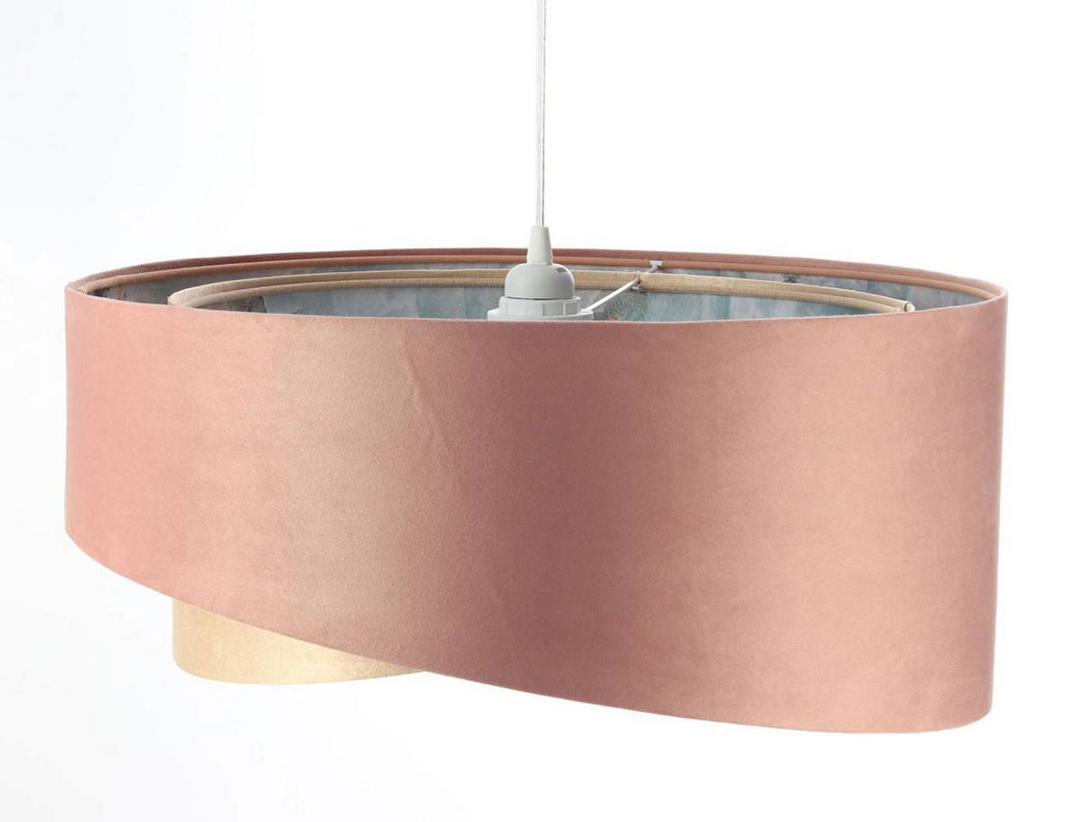 HÄNGELEUCHTE Gold 50/23 cm - Pink/Goldfarben, Kunststoff (50/1.3/23cm) - ONZENO
