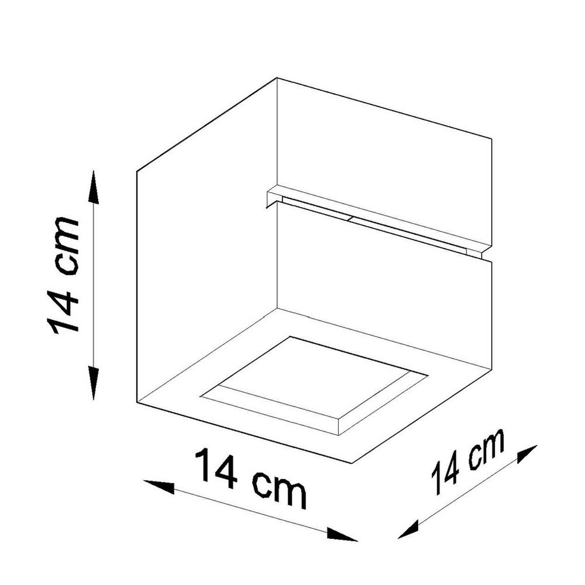 WANDLEUCHTE Keramik Weiß Up & Down Beleuchtung - Weiß, Keramik (15/15/15cm)