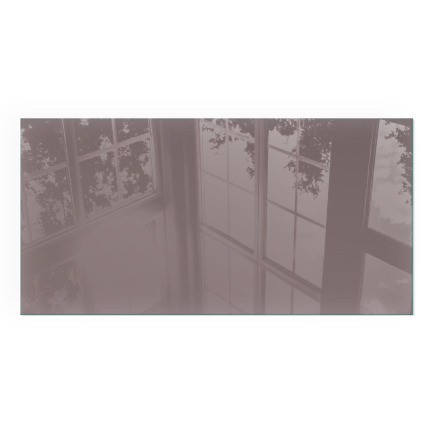 GLASPLATTE für Kamin 120x60 cm - Pink, Glas (120/60/0.4cm) - TULUP