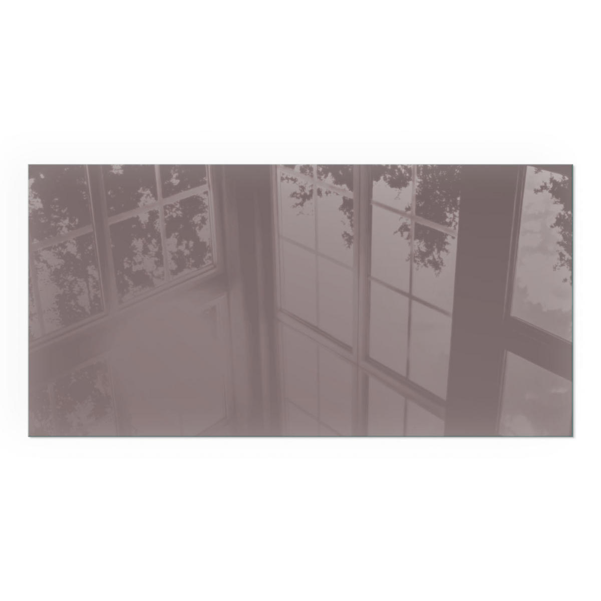 GLASPLATTE für Kamin 120x60 cm - Pink, Glas (120/60/0.4cm) - TULUP