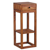 BEISTELLTISCH HEIO Sheesham - Sheeshamfarben, Holz (35/35/90cm) - tinkaro