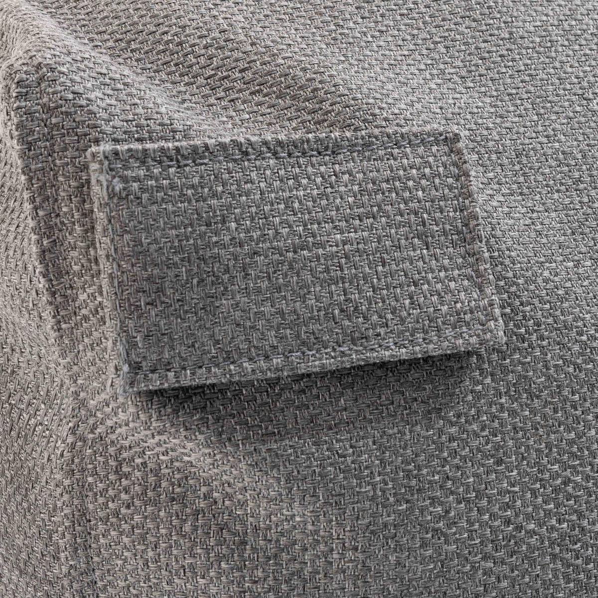 CHAISELONGUE, Grau - Grau, Textil (85/65/160cm) - Oviala