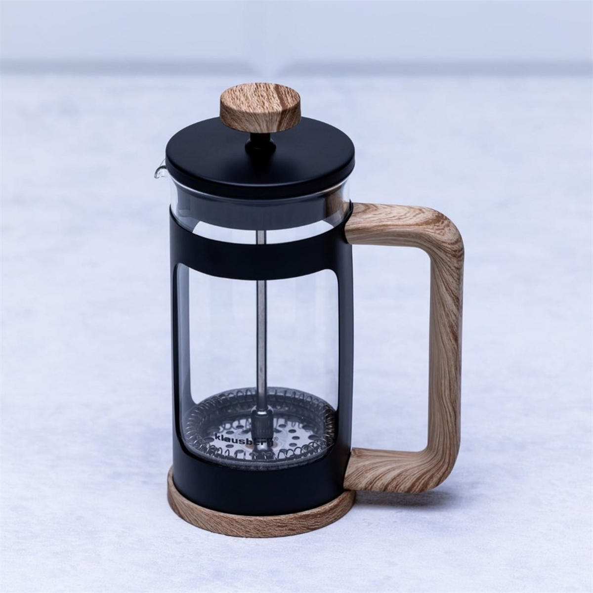 ESPRESSOKOCHER Graphit 9.3/9.3/18.4 cm KB7680 - Graphitfarben, Glas (9.3/18.4/9.3cm) - Klausberg 