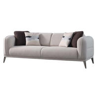3-SITZER Sofa LUMINA, Creme - Creme, Leder/Kunststoff (230/82/93cm)