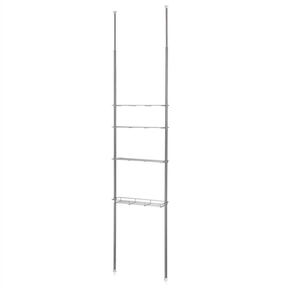 DUSCHREGAL DUNJA - Chromfarben, Metall (59/280/16cm) - CARO-Möbel